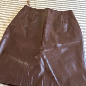 Leather skirt